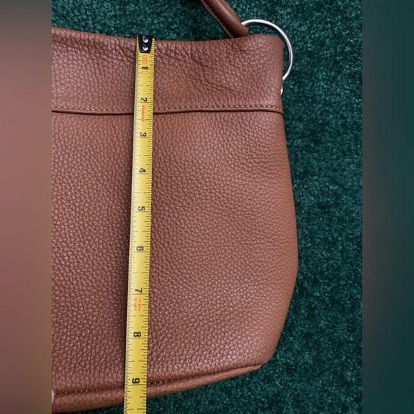 Faiez brown pebble leather purse - Picture 10 of 14